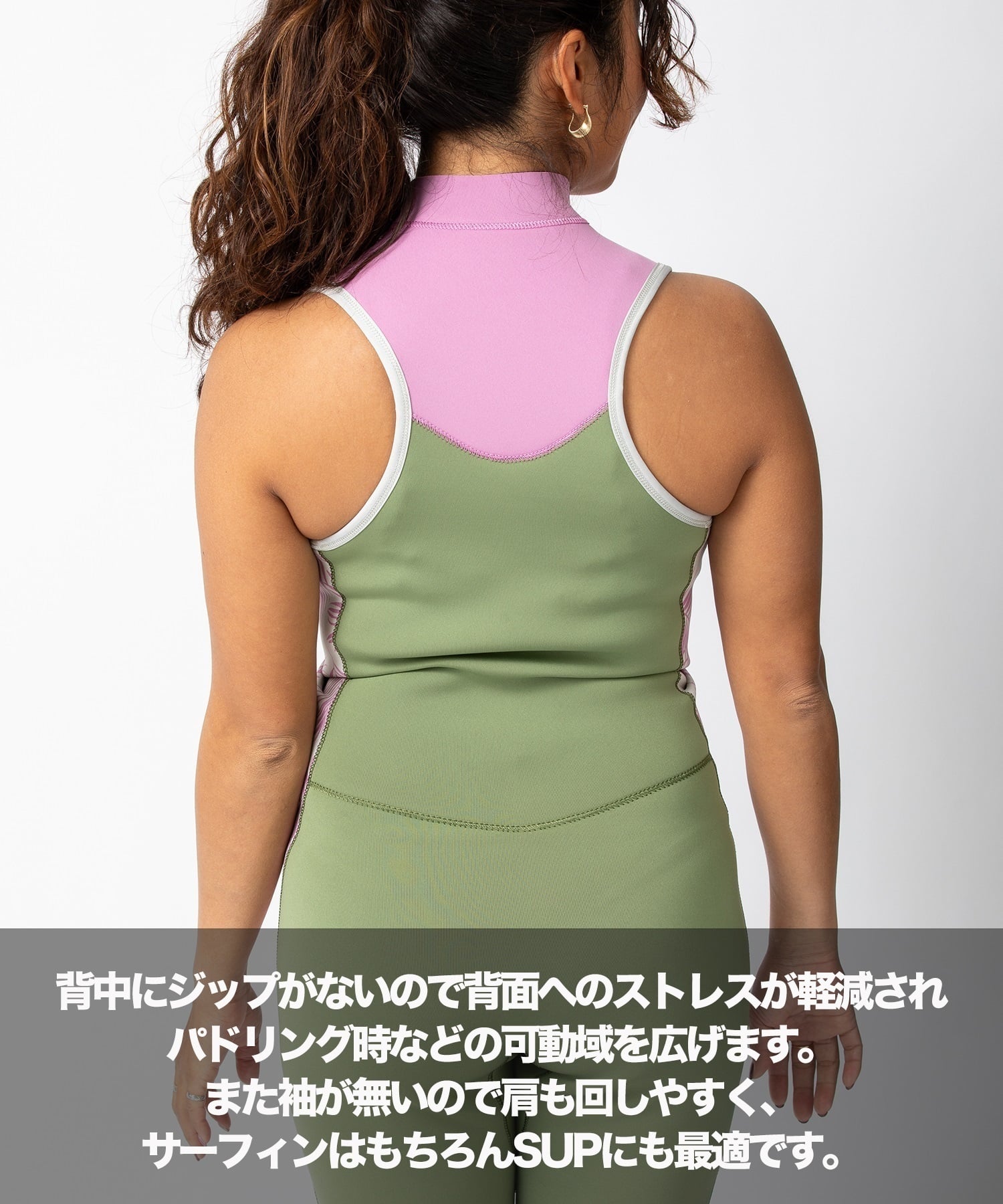 ROXY ロキシー ロングジョン フロントジップ ライズ RWT241706