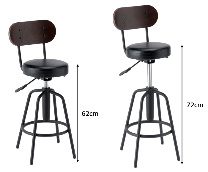 タムチェア TAM-3 バーチェア カウンターチェア モダン レトロ