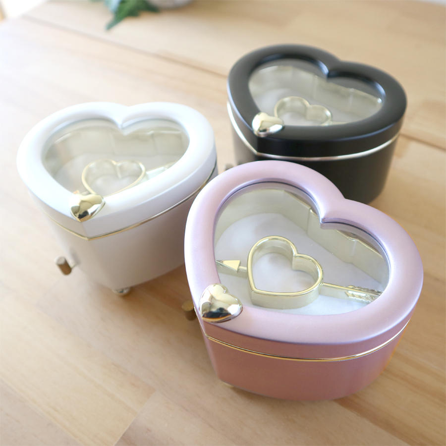 お買い得モデル！ハートBOX（小）18弁（在庫曲）オルゴール ｜株式会社