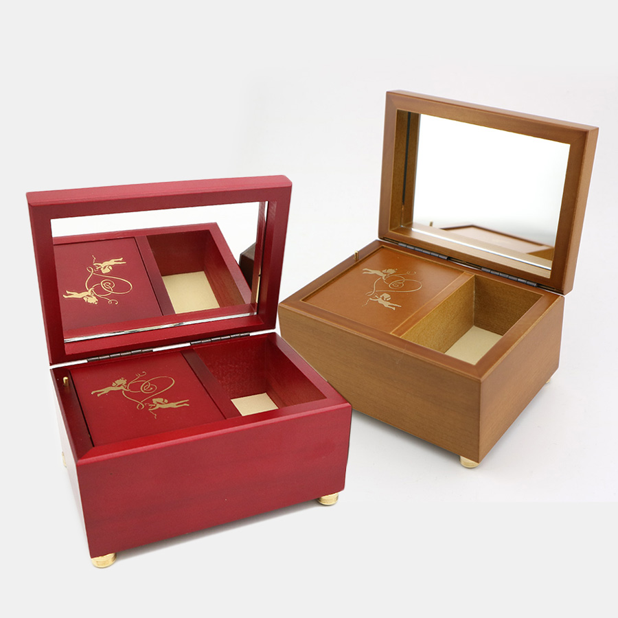 18弁】ミニ宝石箱 オルゴール ジュエリーボックス シンプル ｜株式会社