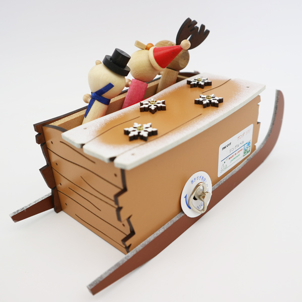 スノーサンタ（18弁既製品） オルゴール プレゼント クリスマス ｜株式