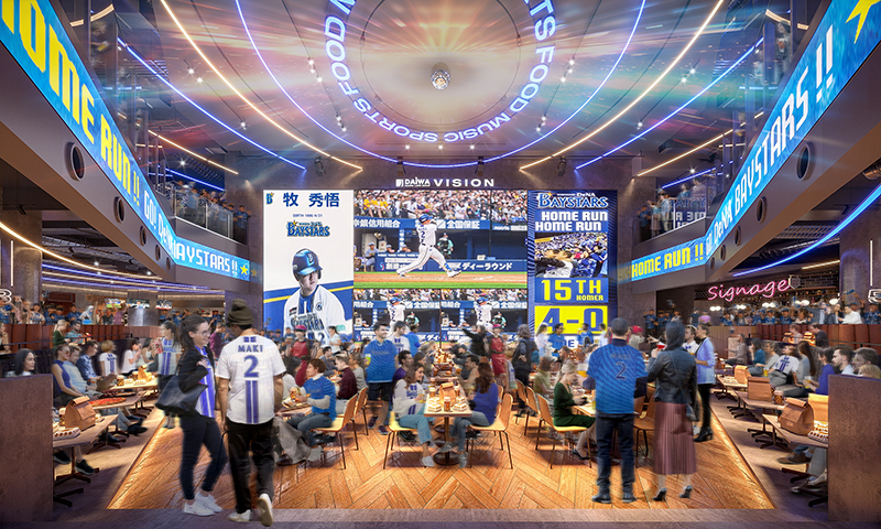 横浜DeNAベイスターズ、JR関内駅前に日本最大級のライブビューイング