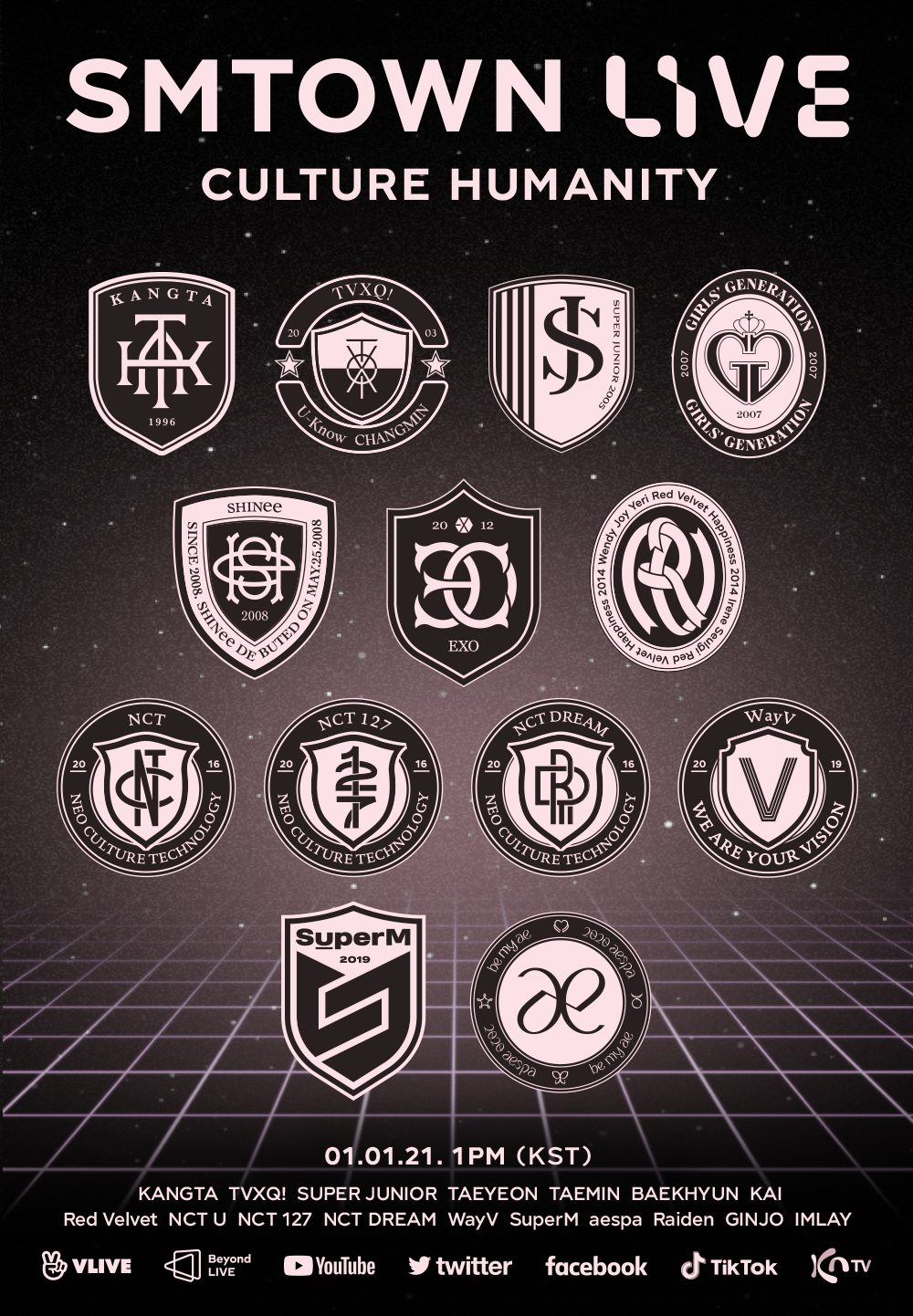 東方神起、SUPER JUNIORらが出演する「SMTOWN LIVE」を元旦に全世界