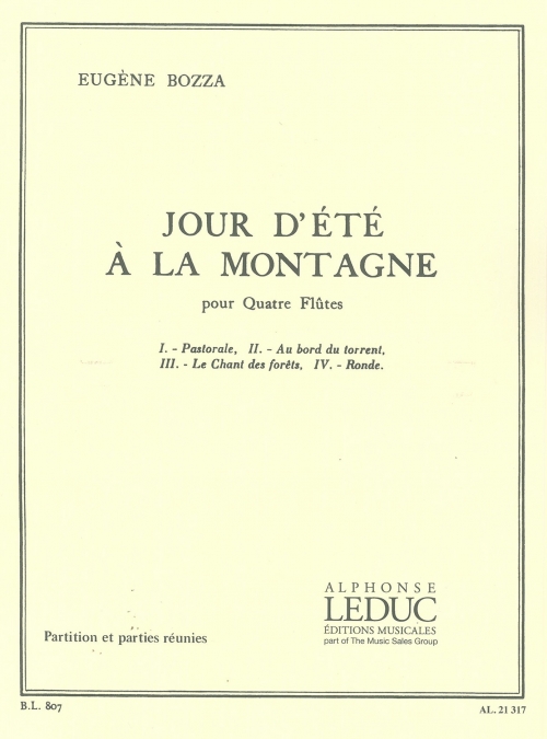 夏山の一日（ウジェーヌ・ボザ） (フルート四重奏)【Jour D'Ete A La