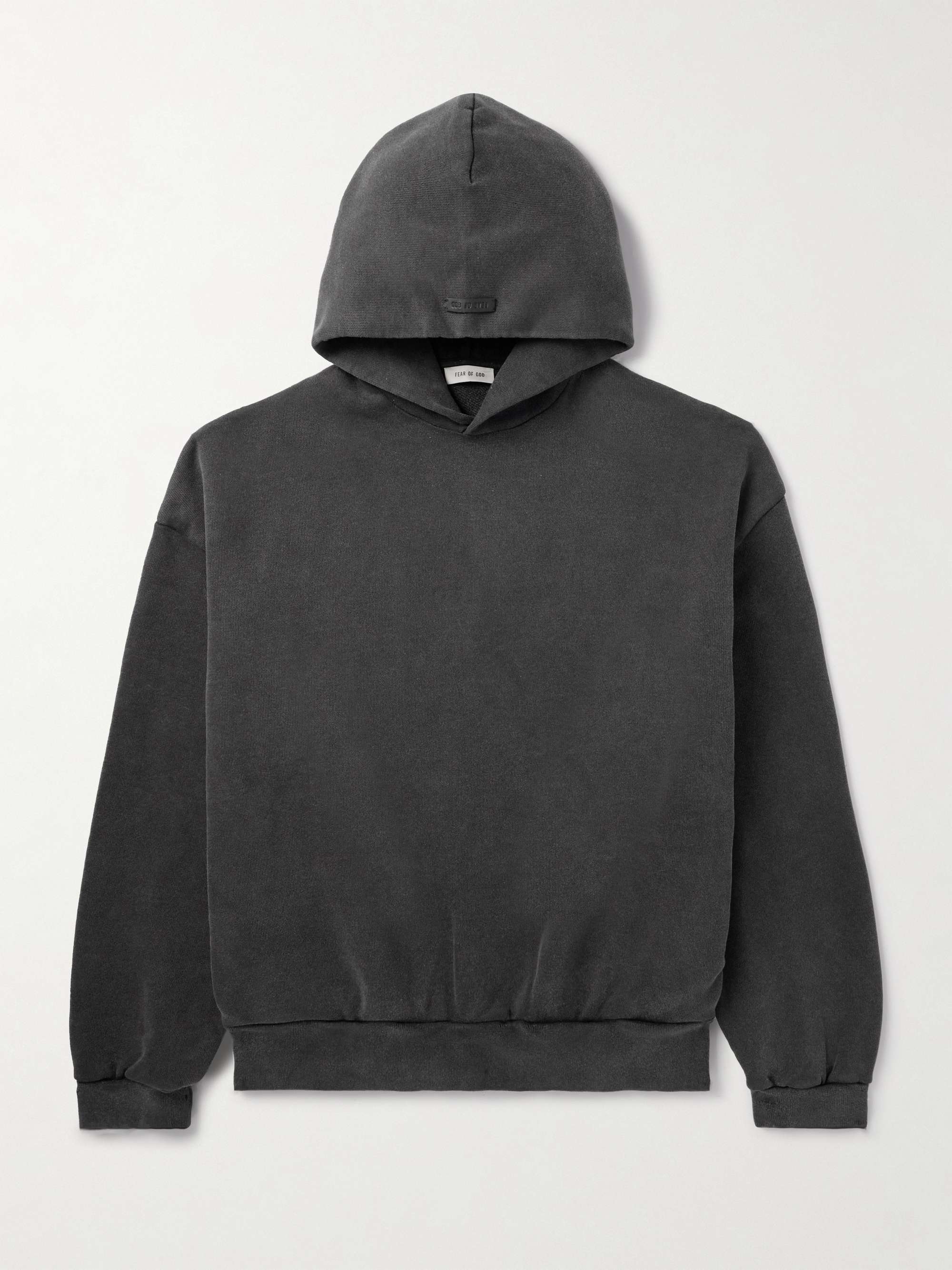 FEAR OF GOD Logo-Print Cotton-Jersey Hoodie for Men | MR PORTER