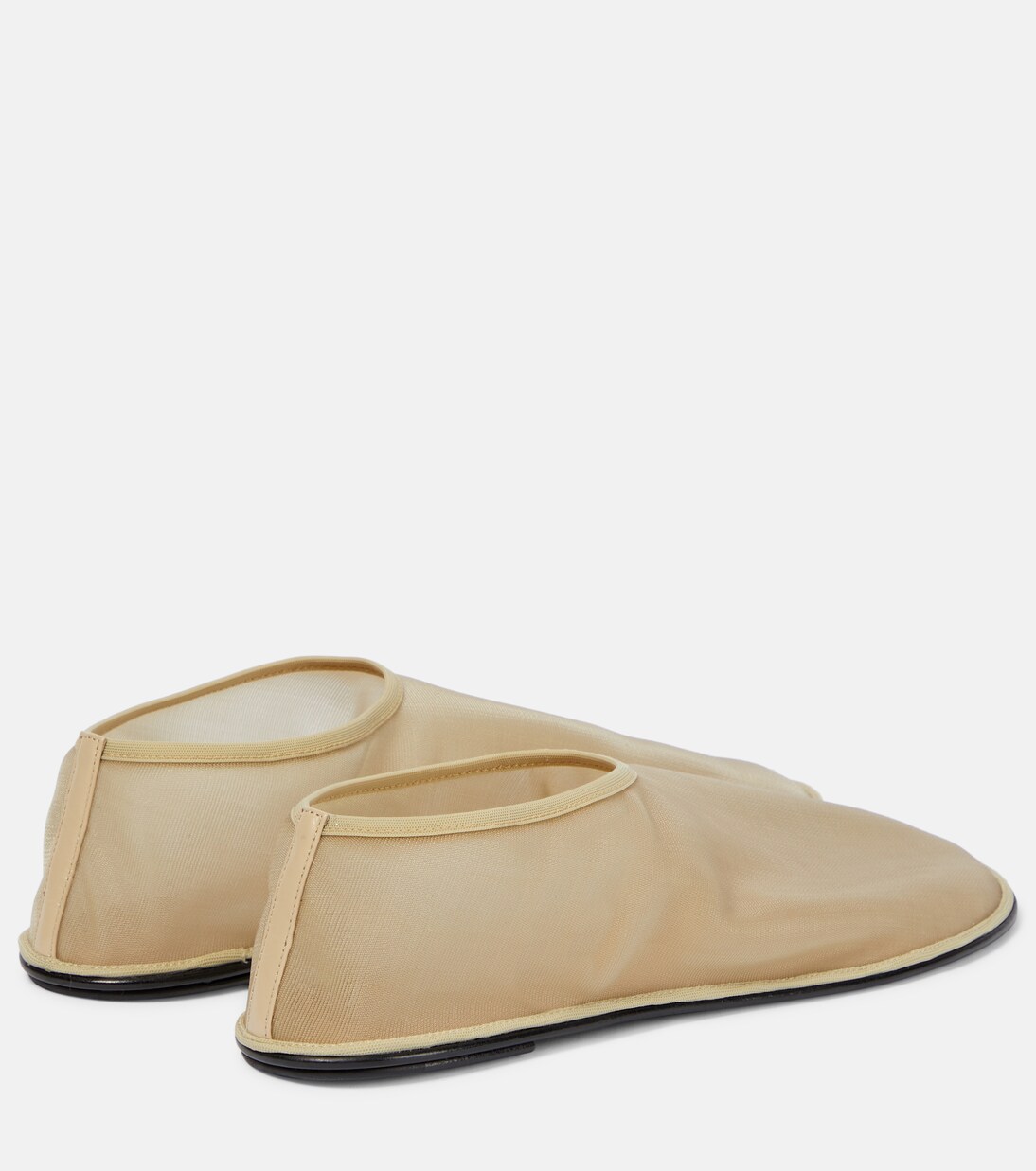 Mesh flats in beige - The Row | Mytheresa
