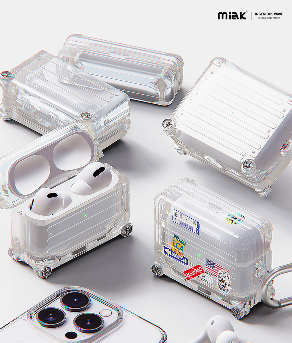 miak（ミアック） AirPods Pro 2 ケース クリア LED表示対応