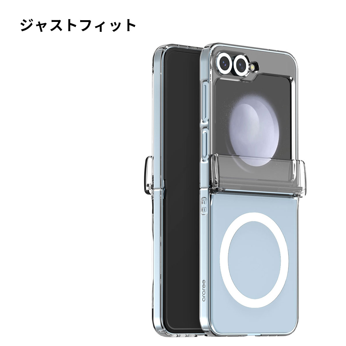 araree（アラリー） Galaxy Z Flip6 ケース MagSafe対応 Nukin 360 M