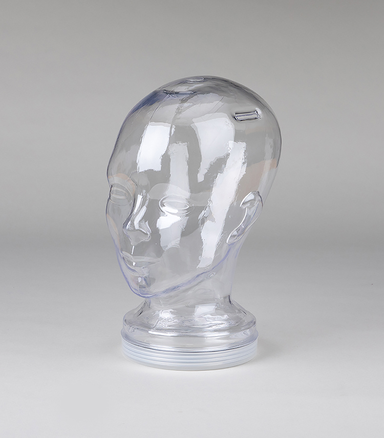 マネキンヘッド (クリア・プラスチック) 頭囲 56cm / マイハウス