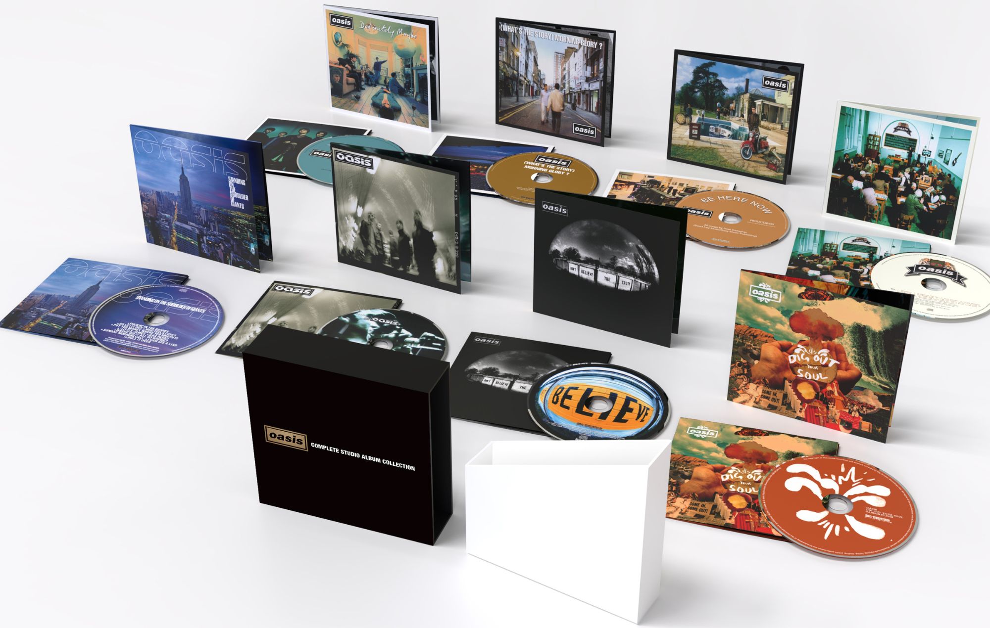 Oasis announce complete album box set on CD and vinyl to celebrate