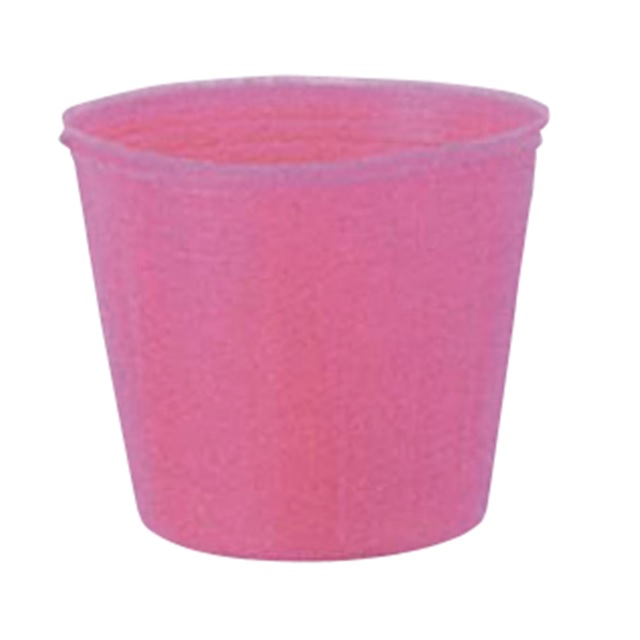 カラーポット ピンク(口径約7.5cm 高さ約6.5cm 100枚 単品): 農業資材