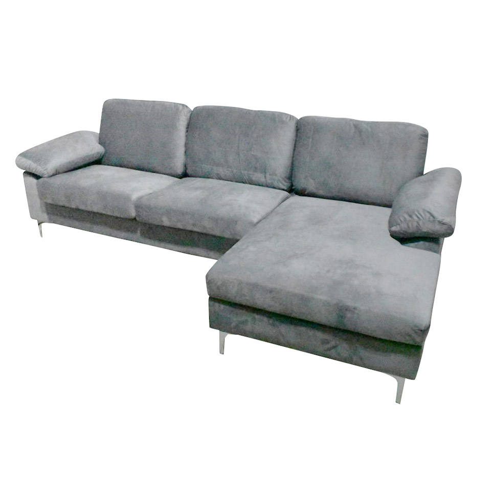 カウチソファ173 (R)【送料・開梱設置無料】ライトグレー | NOCE