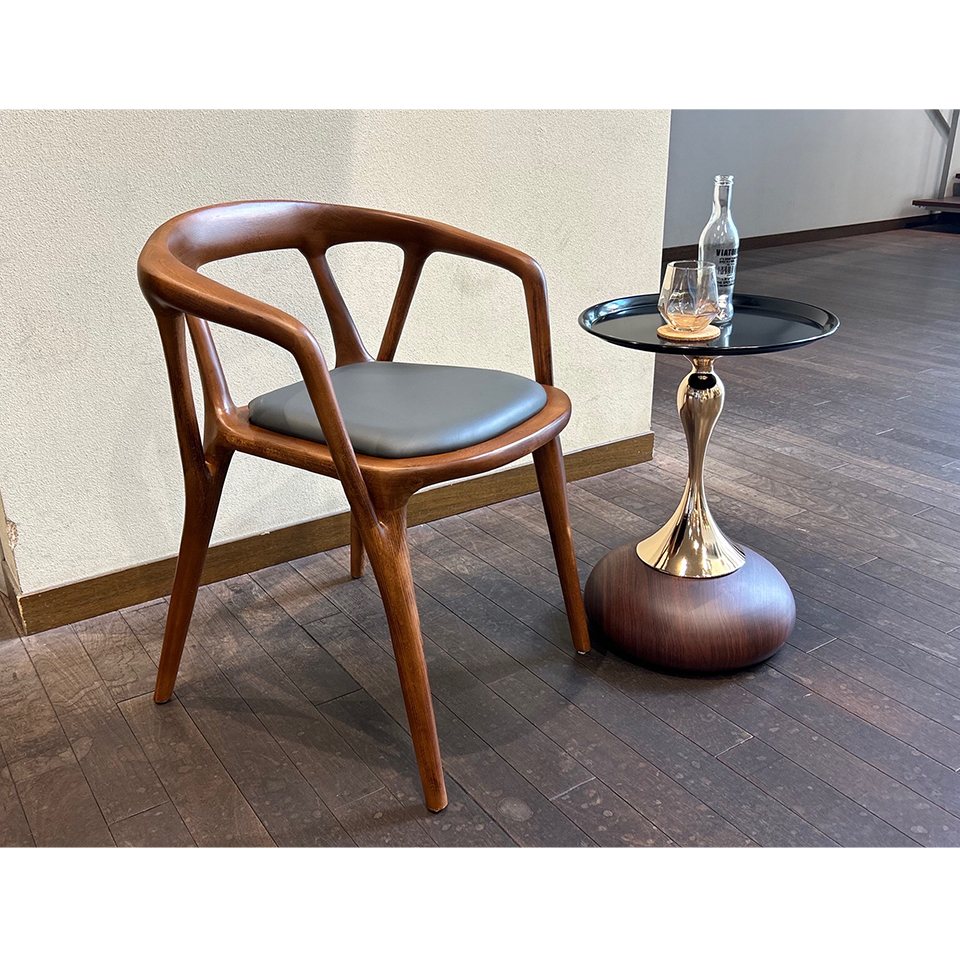 ノースフェイス ビンテージチェア ダイニングチェア 座面高46cm レザー