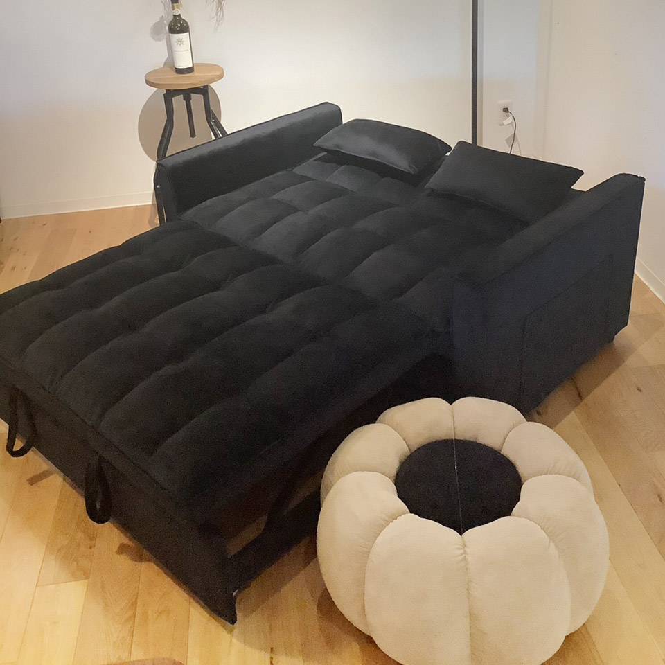 ソファベッドSKUE0607【送料・開梱設置無料】ブラック | NOCEノーチェ