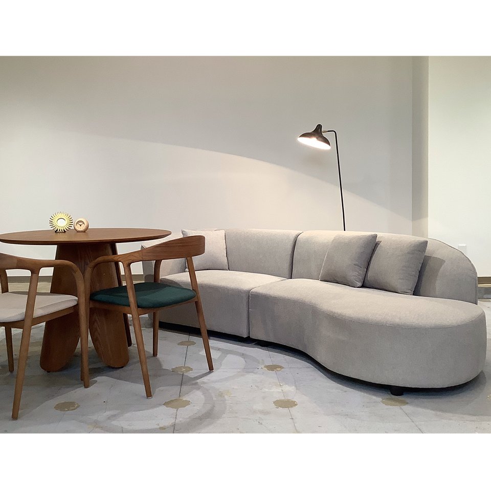 カウチソファS856【送料・開梱設置無料】グレー | NOCEノーチェ 家具