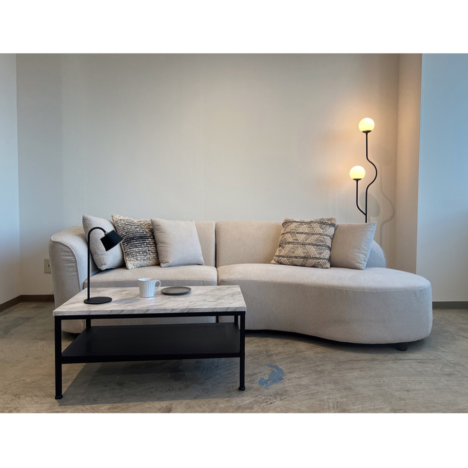 カウチソファS856【送料・開梱設置無料】ベージュ | NOCEノーチェ 家具