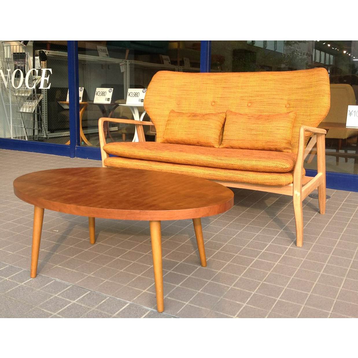 ソファMKDS 2人掛け【送料・開梱設置無料】 オレンジ 通販|インテリア
