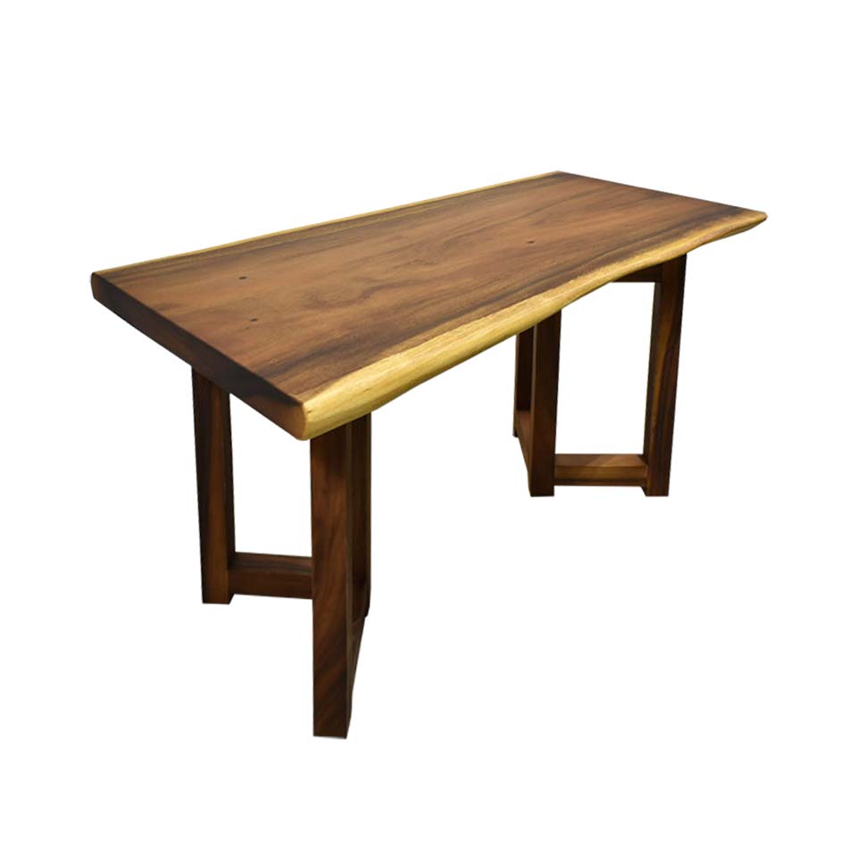 一枚板ダイニングテーブルS12 格安【送料・開梱設置無料】幅140cm（Ⅴ