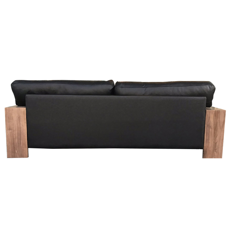 ソファ【本革】NC415 3人掛け【送料・開梱設置無料】 ブラックレザー