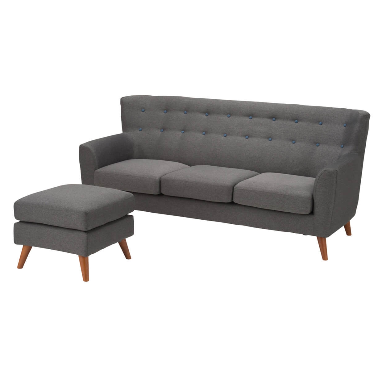 ソファHY7741 3人掛けセット（オットマン付き）【送料・開梱設置無料