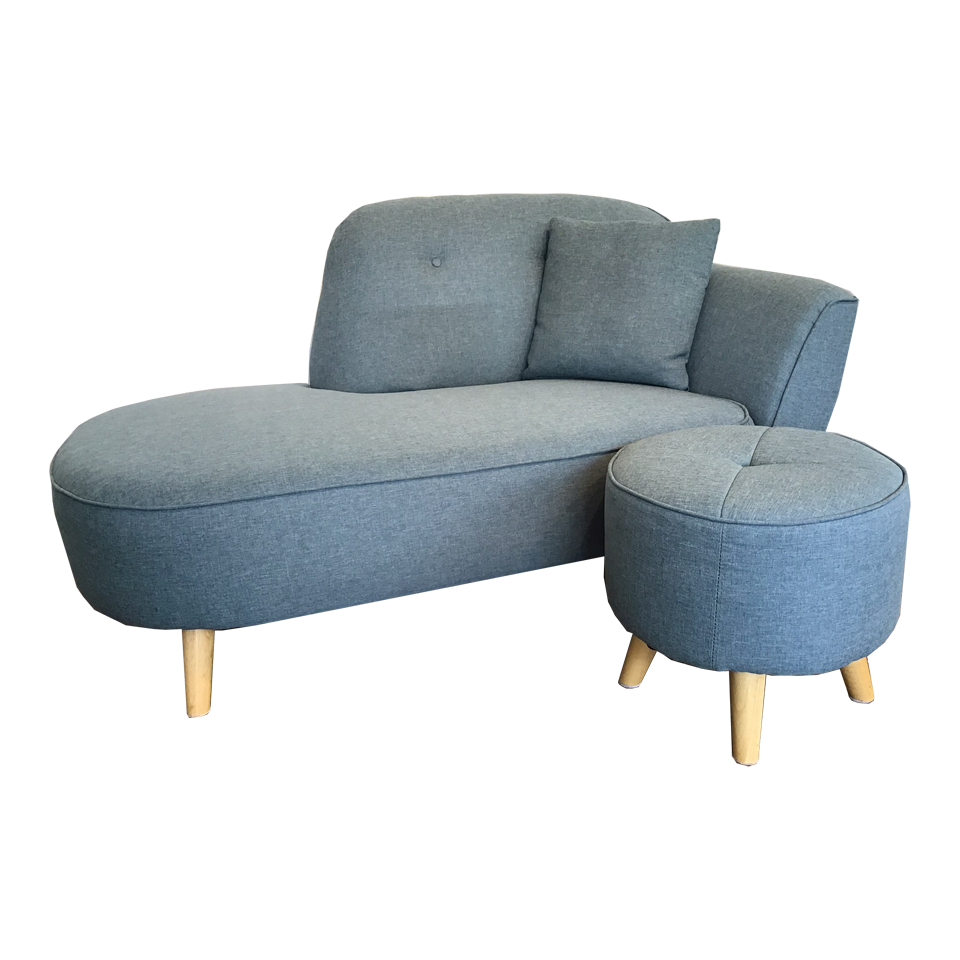 ソファYU8946B(オットマン付き)【送料・開梱設置無料】 ブルー 通販