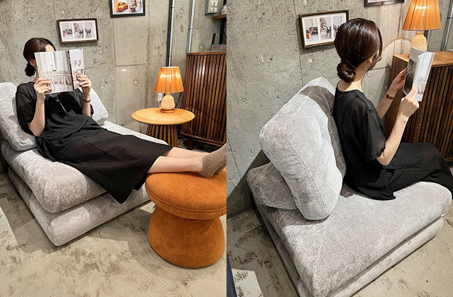 ベッドとしても2人掛けとしても使える、1人掛けソファ | NOCEノーチェ