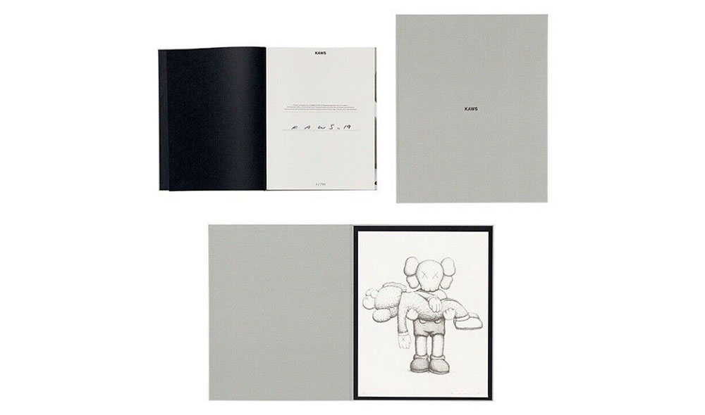 KAWSの750点限定】直筆サイン入り、シルクスクリーンプリントとアート