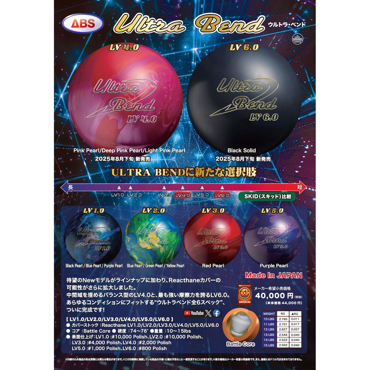 ABS)ウルトラベンドLV3.0 [ABS] - 20,680円 : ボウリング用品通販