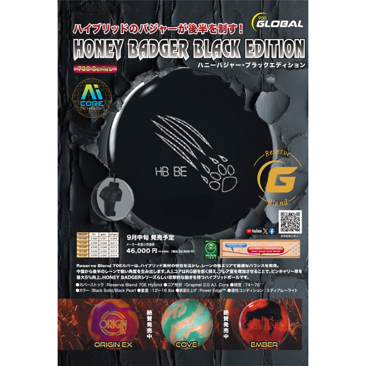 900グローバル)ハニーバジャー・ブラックエディション [ABS] - 26,796