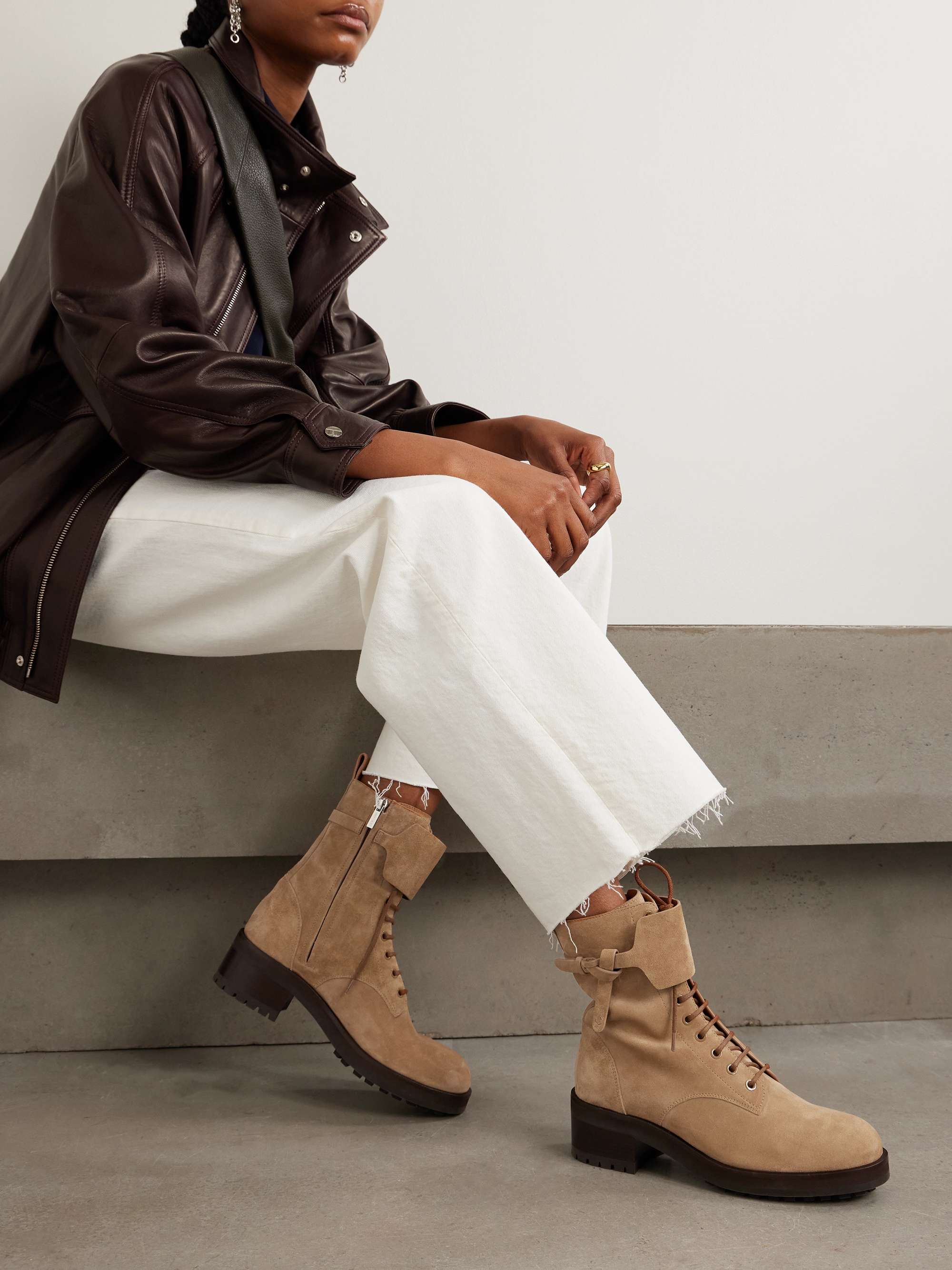 JIMMY CHOO Rosabel 55 suede ankle boots | NET-A-PORTER