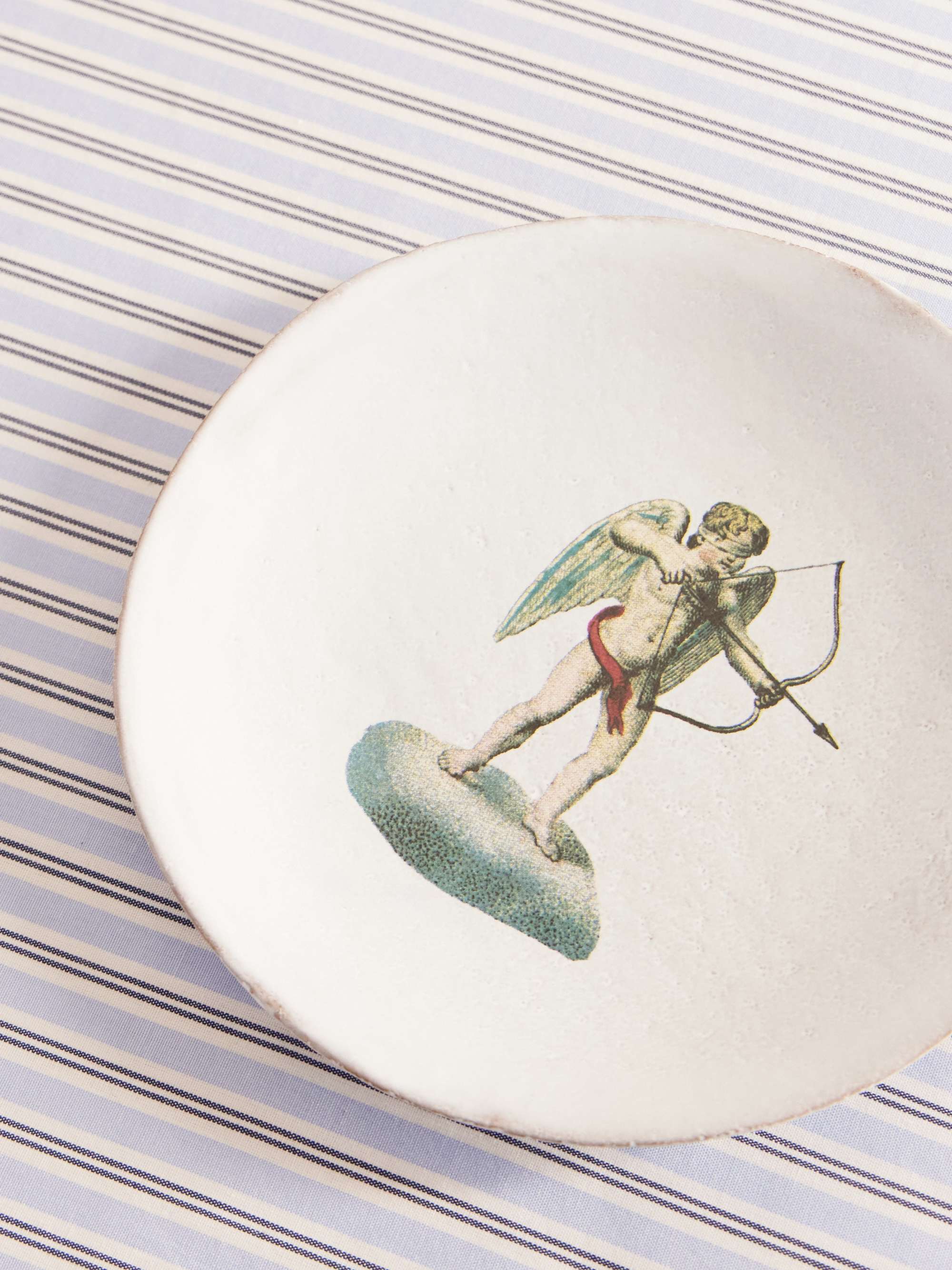 ASTIER DE VILLATTE + John Derian Cupid ceramic plate | NET-A-PORTER