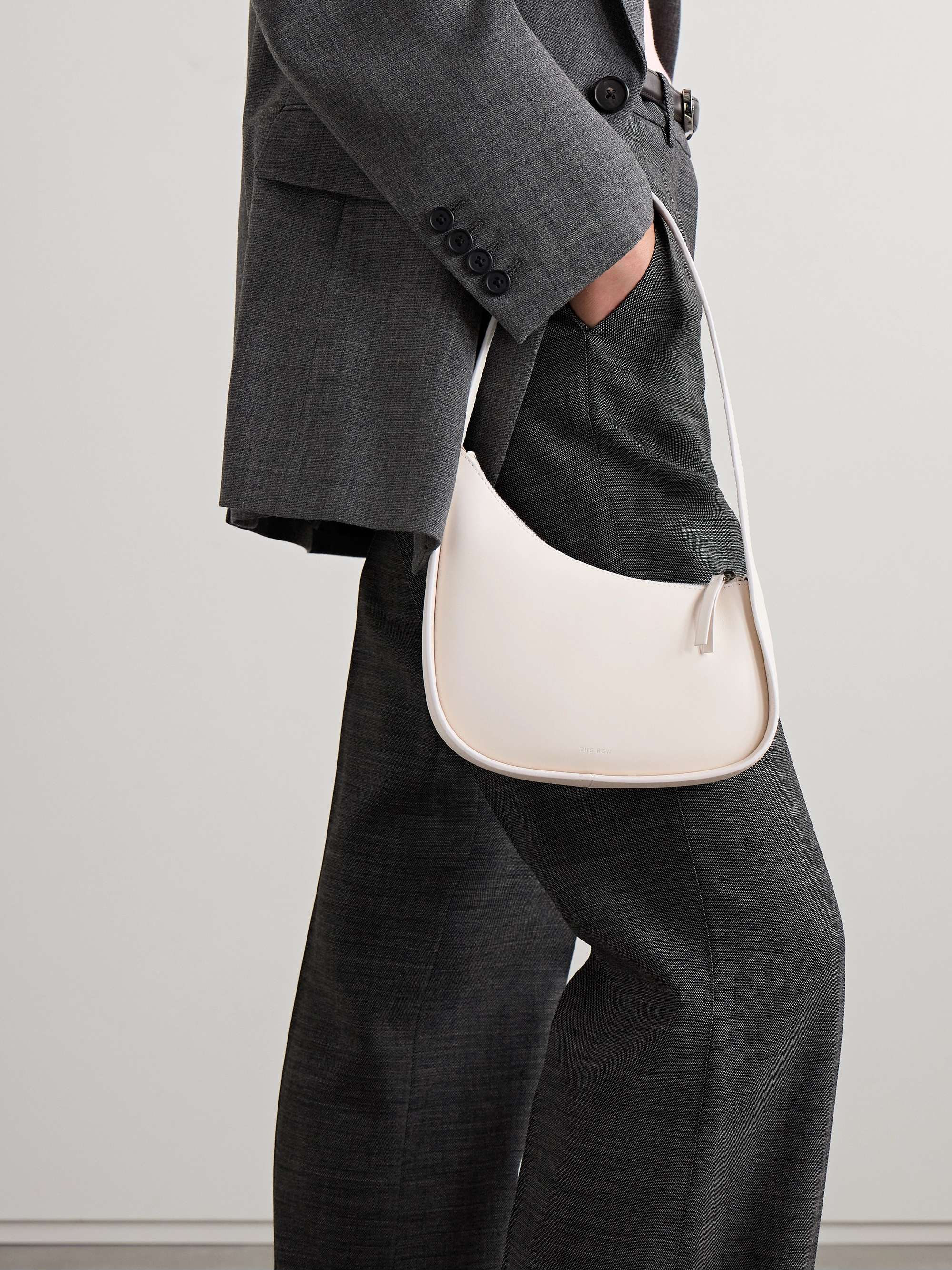 THE ROW Half Moon leather shoulder bag | NET-A-PORTER
