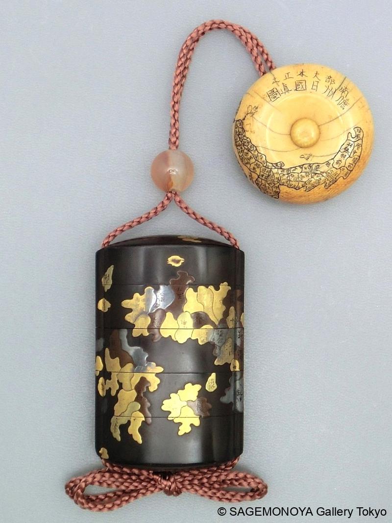 日本地図蒔絵四段 - SAGEMONOYA