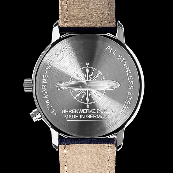 ZEPPELIN MARINE LZ 14 マリーネ 8635-3 クォーツ メンズ(ネイビー