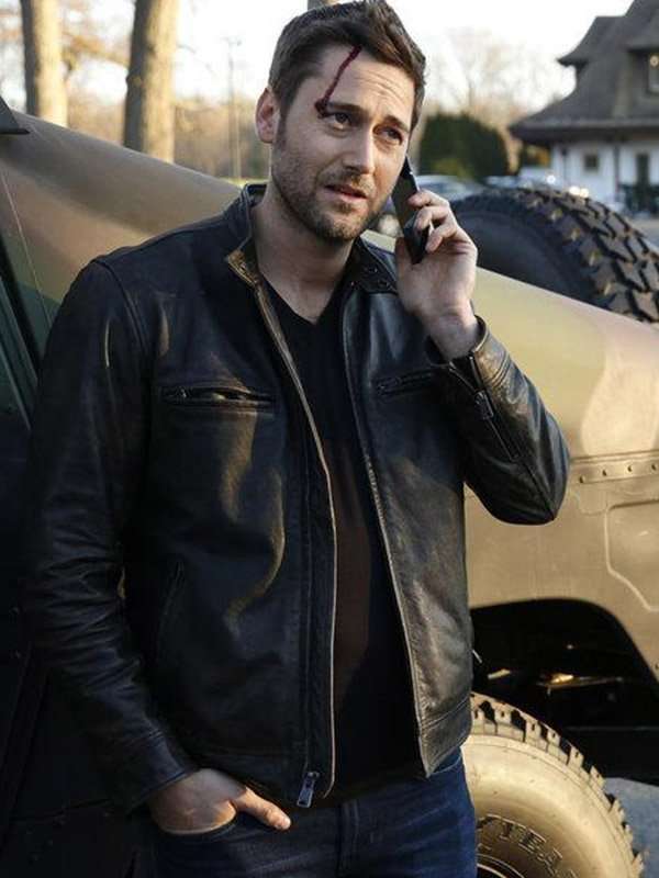 The Blacklist Ryan Eggold Black Leather Jacket - New American Jackets