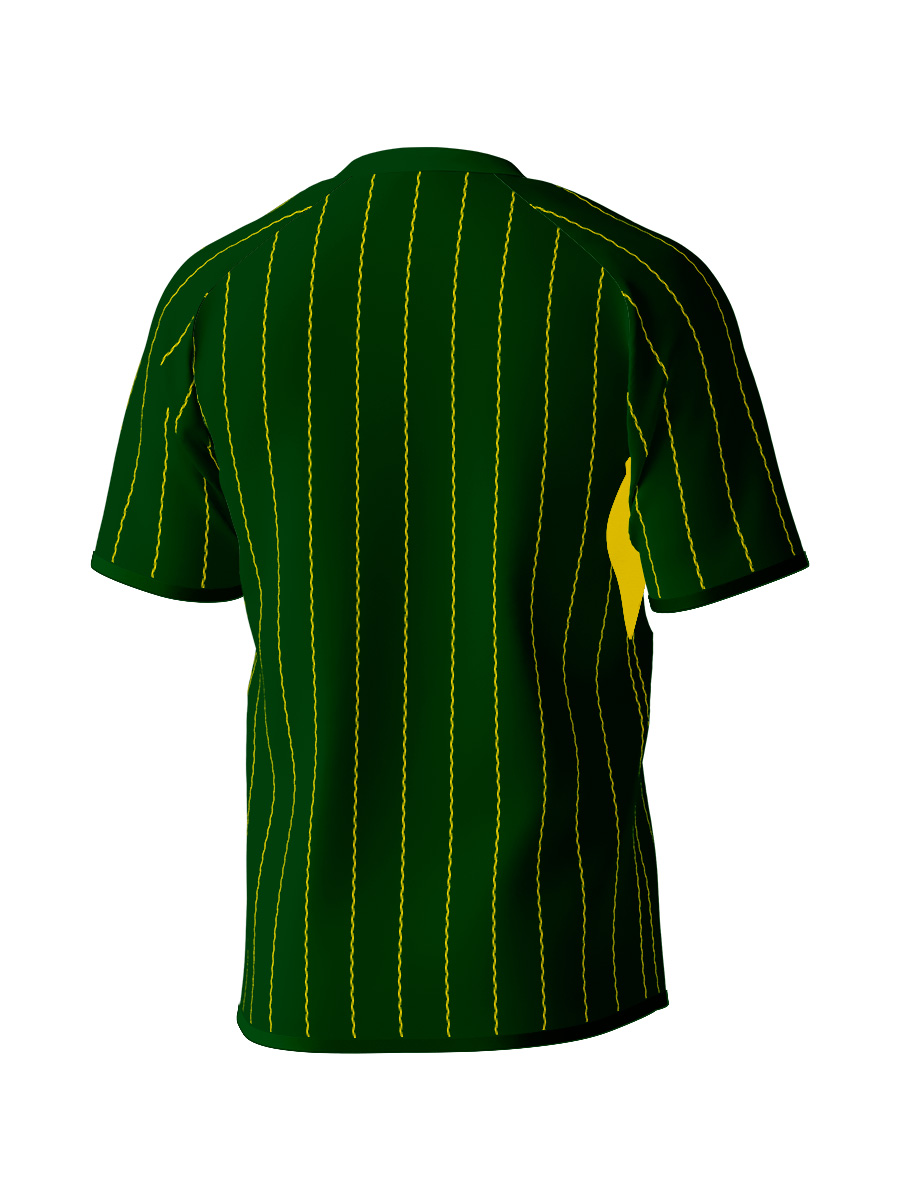 昇華】半袖ラグランスリーブゲームシャツ/ピンストライプ｜JMFC0107