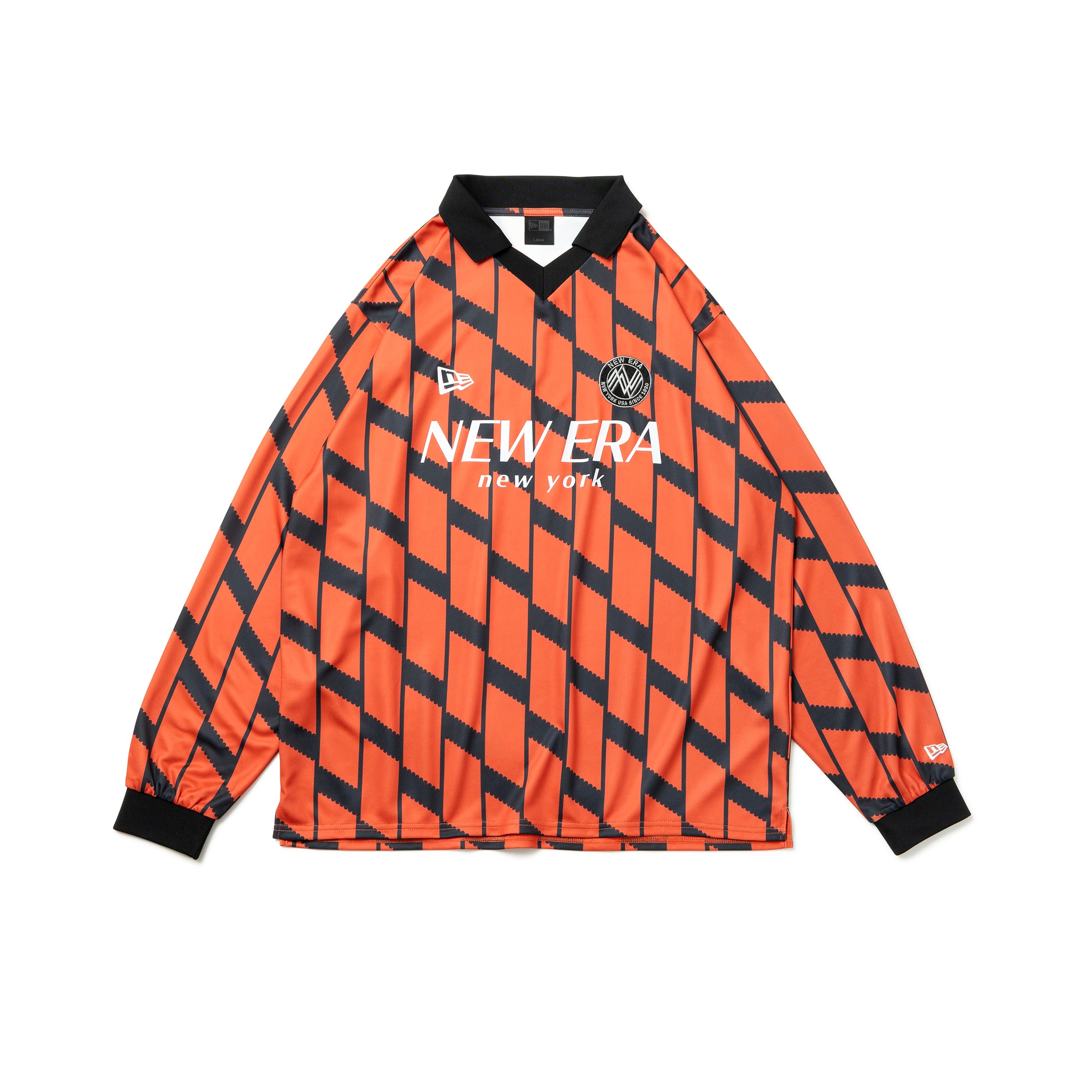 長袖 ゲームシャツ BLACK LABEL FW25 オレンジ | ニューエラオンライン