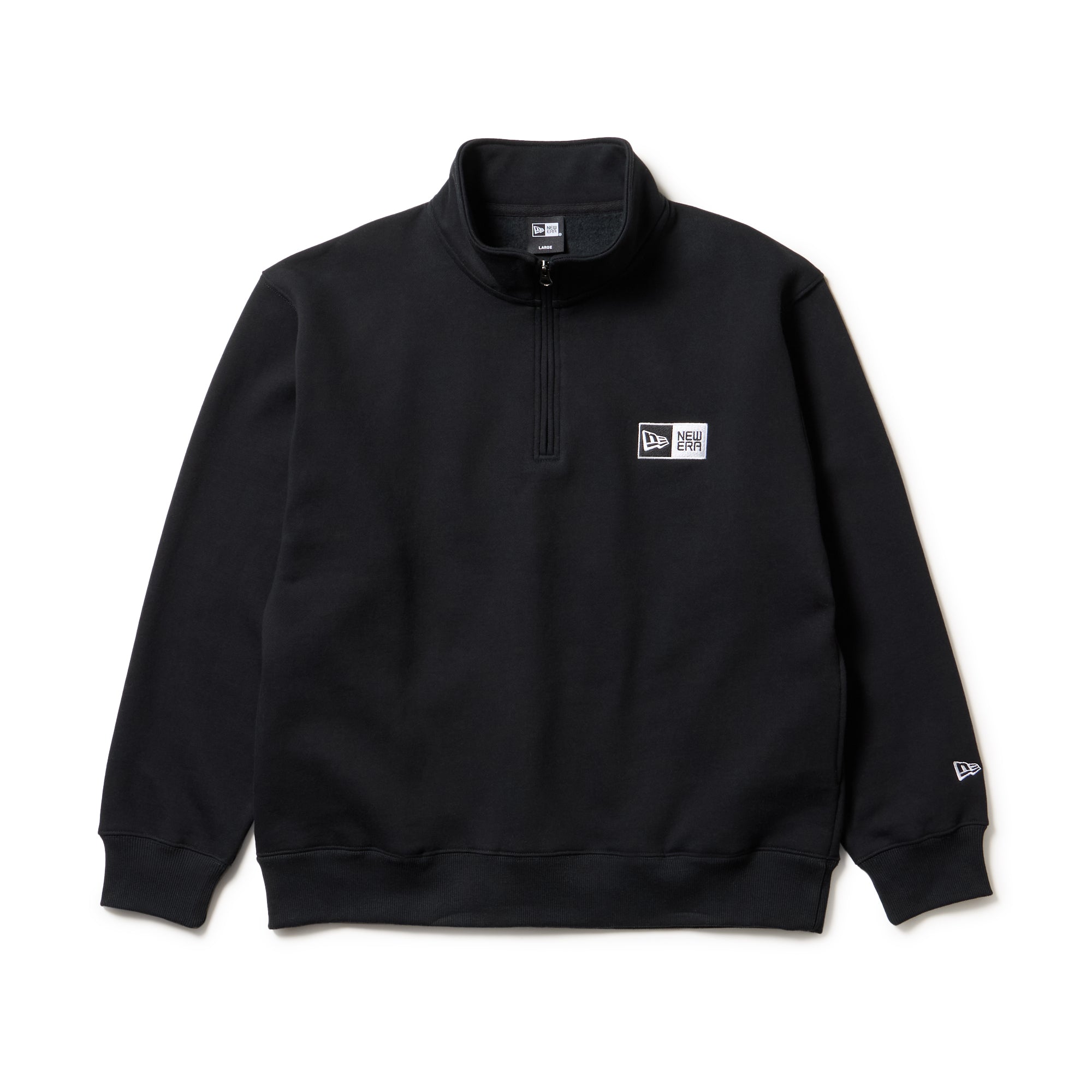 裏起毛 オーバーサイズド スウェット ハーフジップ ボックスロゴ