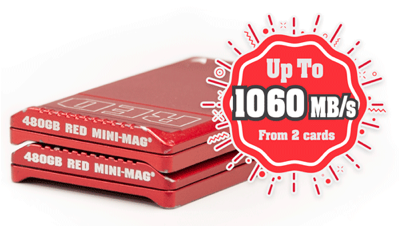 Sonnet Dual-Slot RED MINI-MAG Pro Thunderbolt 3 Card Reader