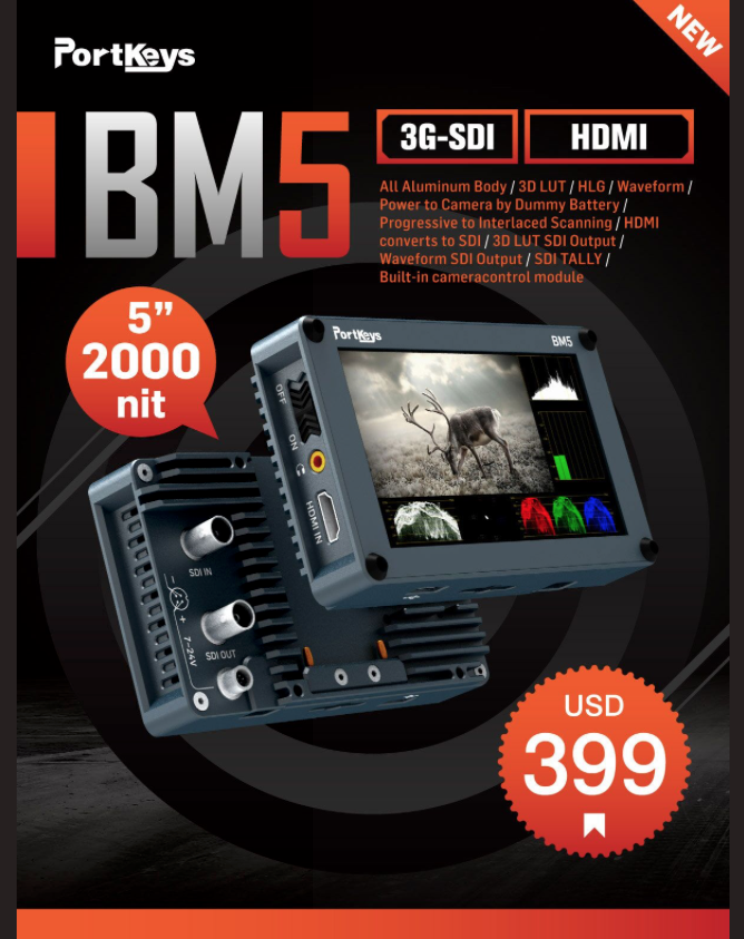 PortKeys BM5. A monitor that can also control your camera