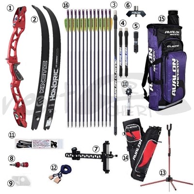 ミドルモデルセット16点 防具なし アーチェリー用品の専門店｜ネクスト