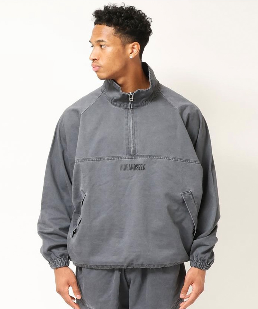 HIDEANDSEEK(ハイドアンドシーク)ジャケット Half Zip Jacket (Pigment