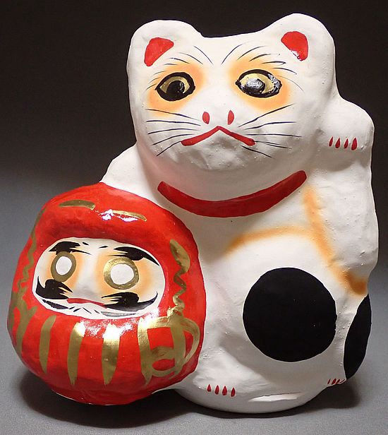 ねこれくと 招き猫 多摩張り子古作