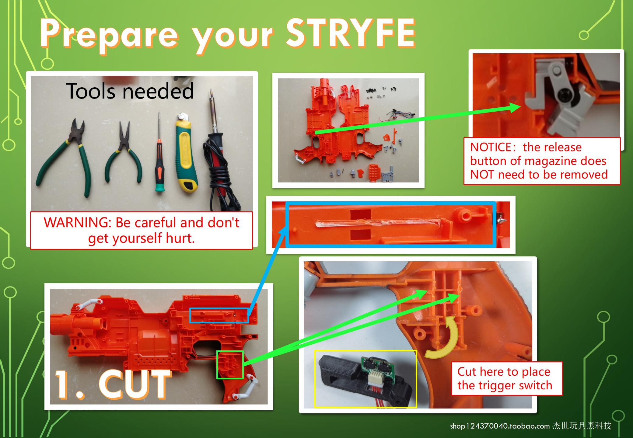 Full-automatic V8 Upgraded Version Single Triple Continuous Firing