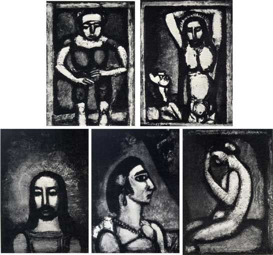 ジョルジュ・ルオー 悪の華 14枚の原版画 / Georges Rouault銅版画