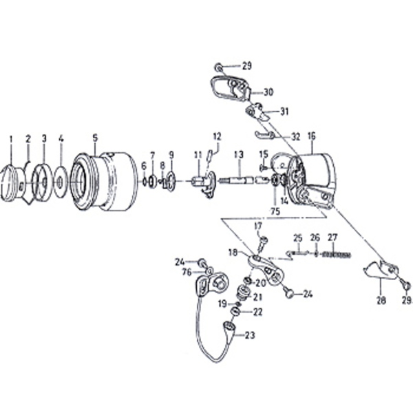 ダイワ(Daiwa) パーツ:SCプレッソ スピニングリール アームレバー