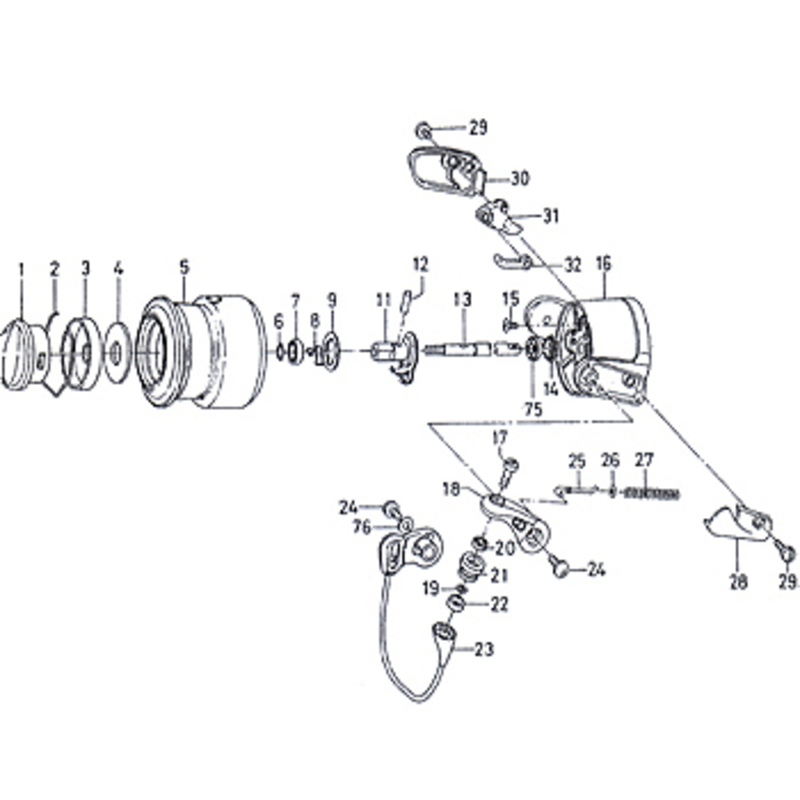 ダイワ(Daiwa) パーツ:SCプレッソ スピニングリール ラインローラー