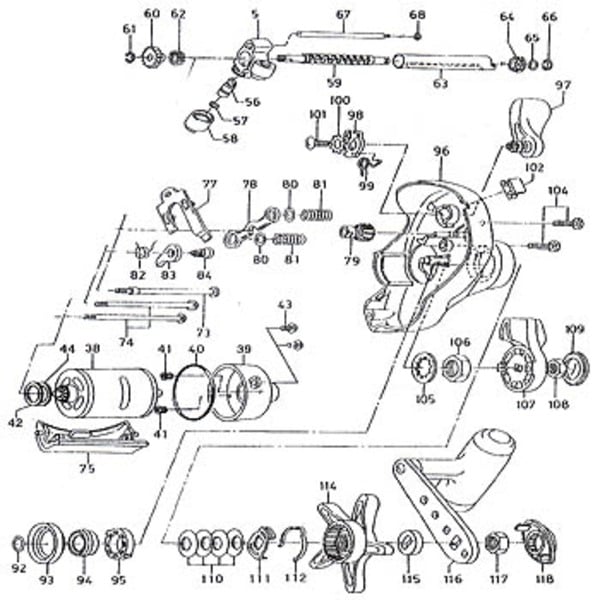 ダイワ(Daiwa) パーツ:シーボーグ 500EフカセSP RSプレート(部品No.096