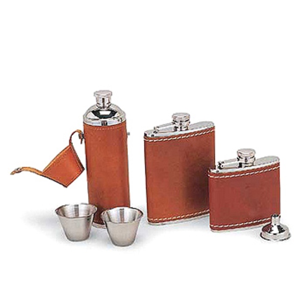 GSI outdoors(ジーエスアイ) レザーカバーフラスコ ショットグラス2コ