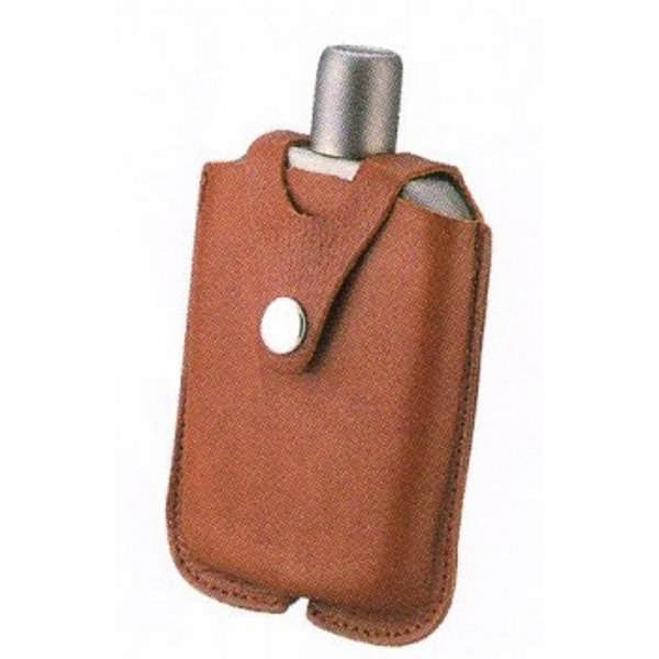 モチヅキ テスカ 皮ケース(カーブドウイスキーボトル&チタニューム製